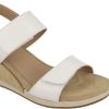 Benvado Sandalo Zeppa Alta | Kelly Bianco/Beige, Vitello Matt/Crosta