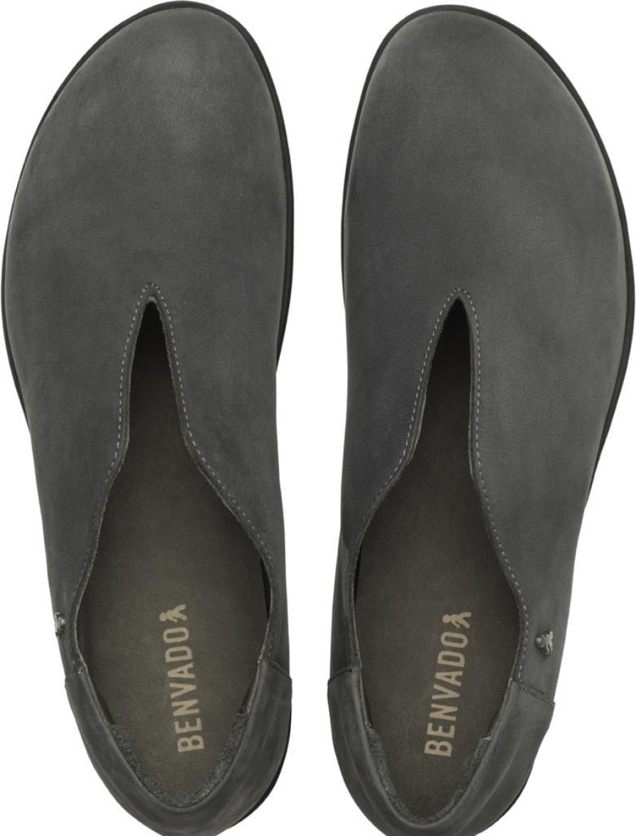 Benvado Slip On | Miki Antracite, Nubuk